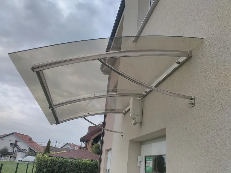 Inox nadstrešnica Elegance za ulaz