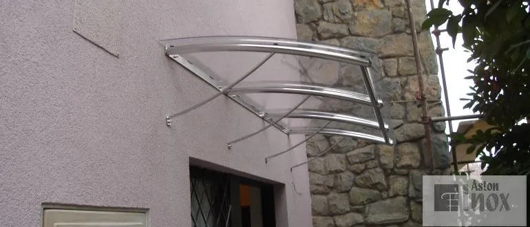 Inox nadstrešnica Elegance za ulazna vrata